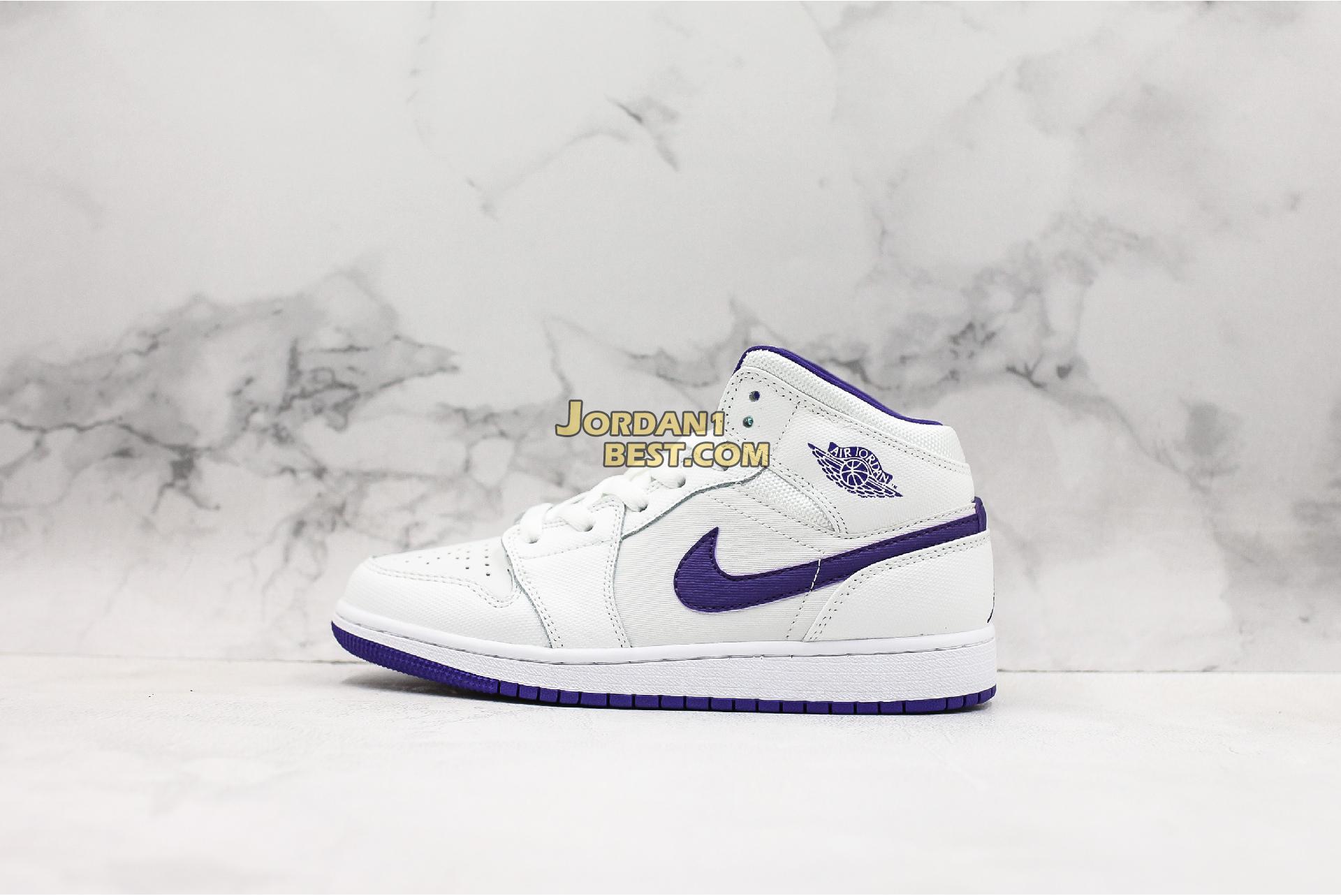 Air Jordan 1 Retro High GG "White Court Purple" 332148-137 Womens