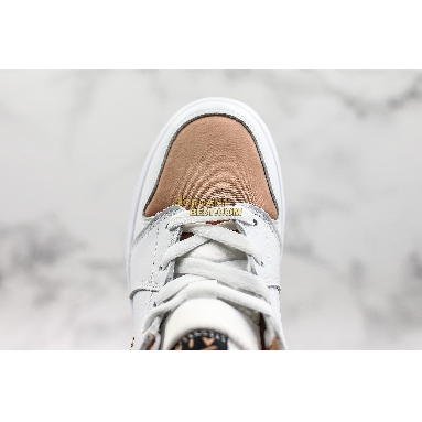 new replicas Air Jordan 1 Mid GS "White Rose Gold" 555112-190 Womens white/rose gold-black Shoes replicas On Wholesale Sale Online